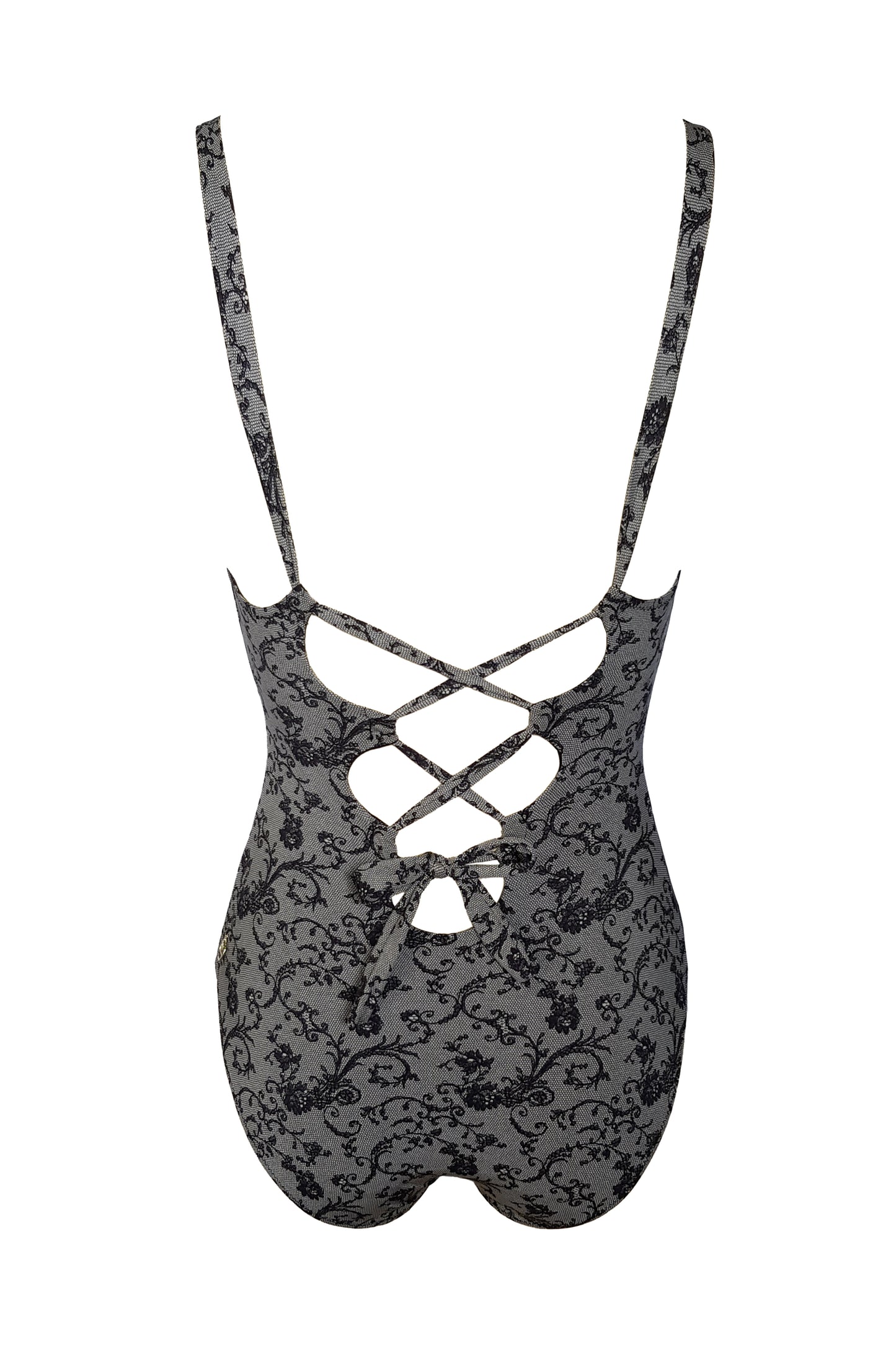 בגד ים שלם מחטב קאפרי - הדפס תחרה