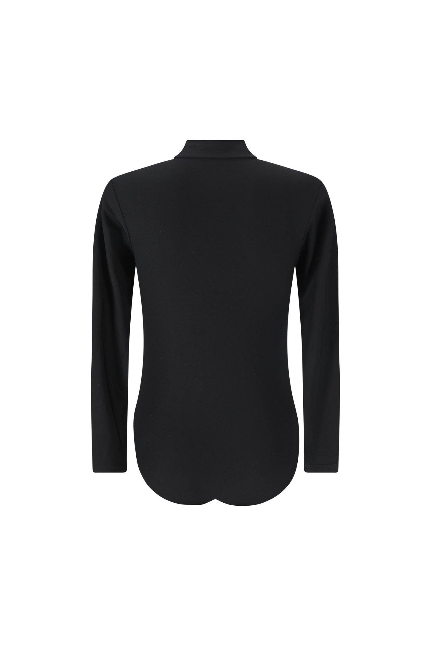 בגד ים שלם שרוול ארוך מחטב מינימי שחור