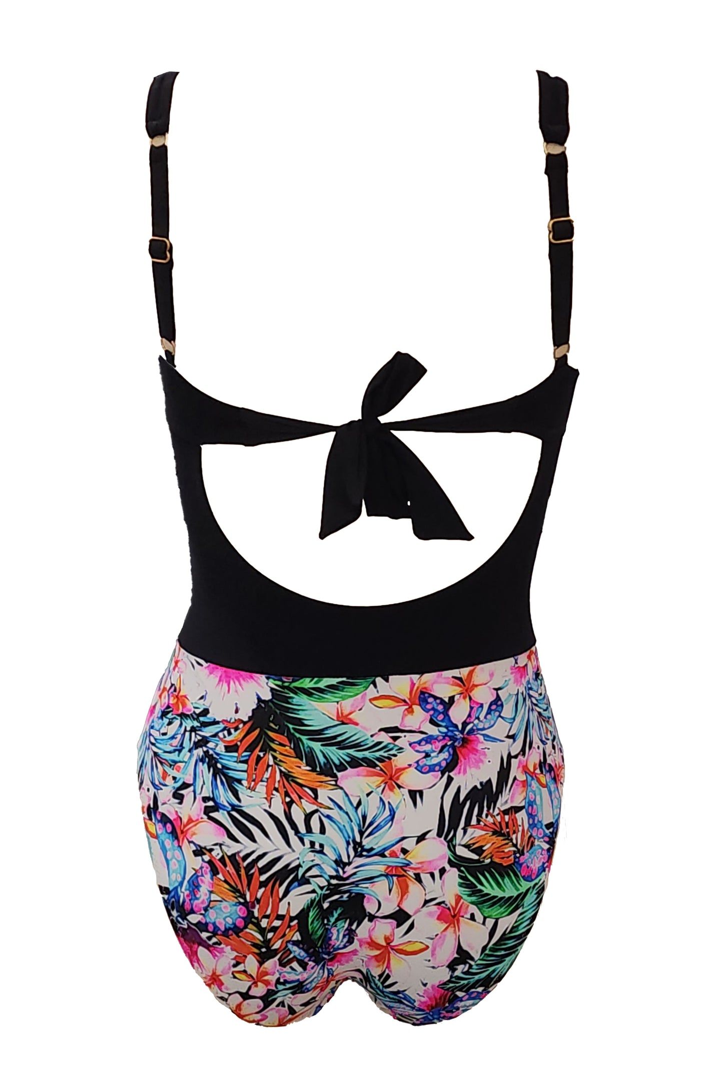 בגד ים שלם מחטב מעטפה פוקט פרחוני