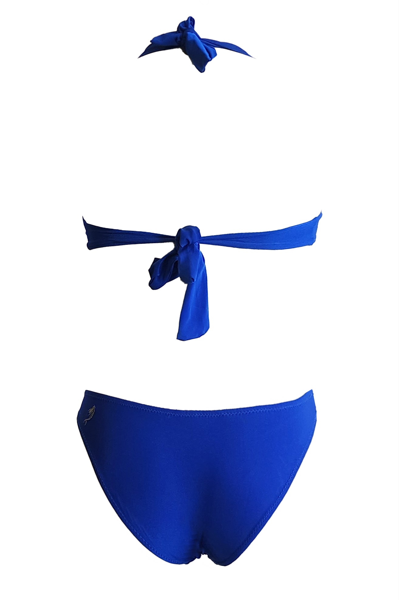 טופ ביקיני קולר פושאפ מיאמי כחול מבריק