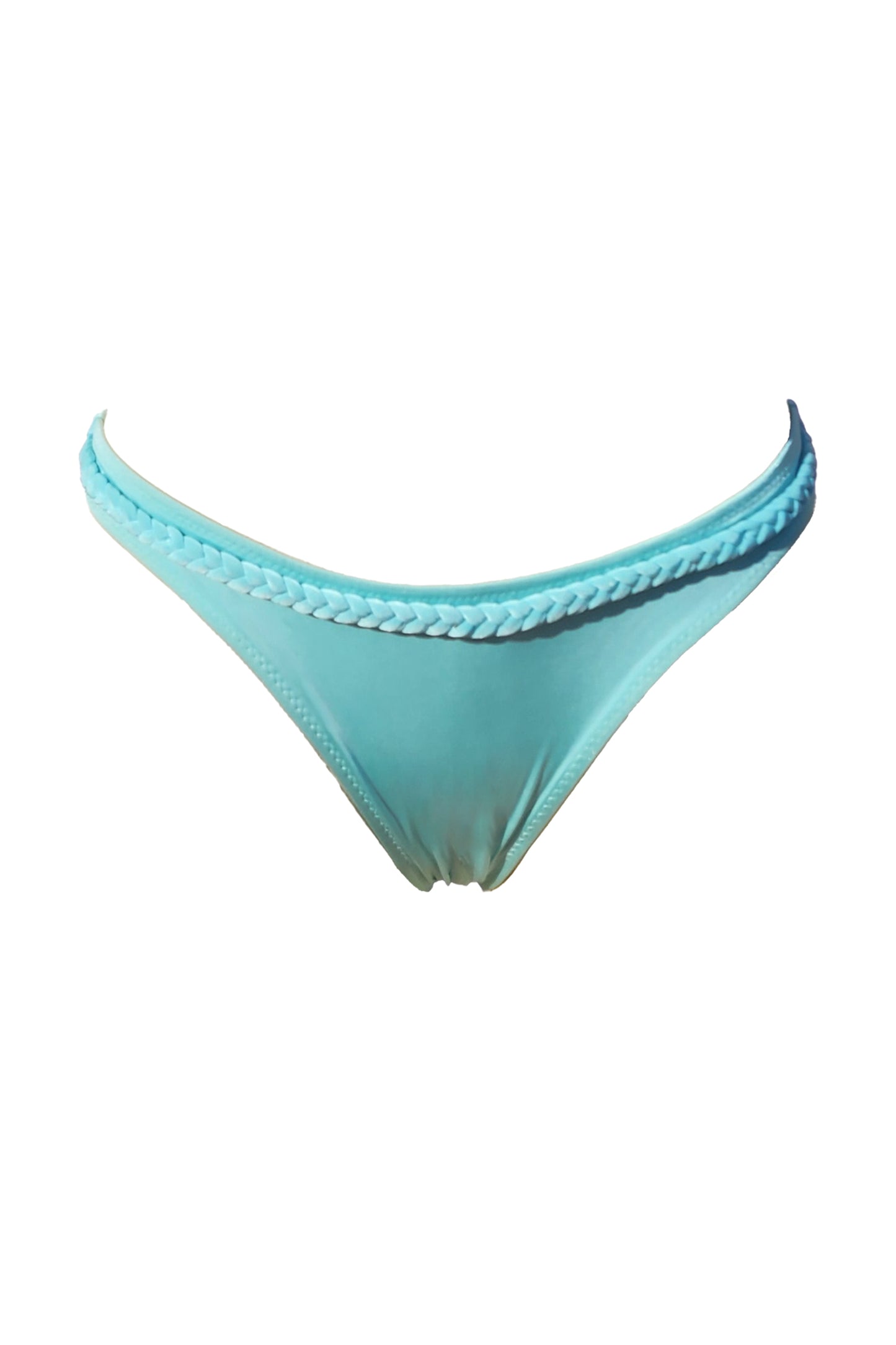 תחתון ביקיני צמה - תכלת מבריק