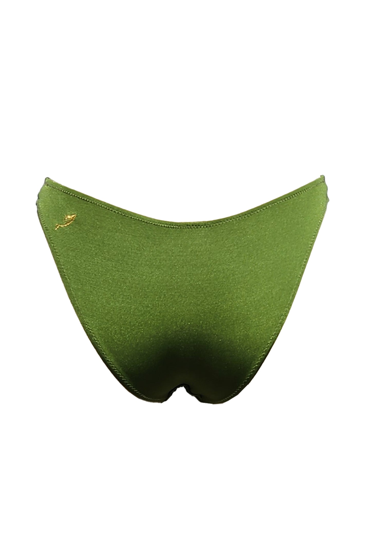 תחתון ביקיני צמה -ירוק מבריק