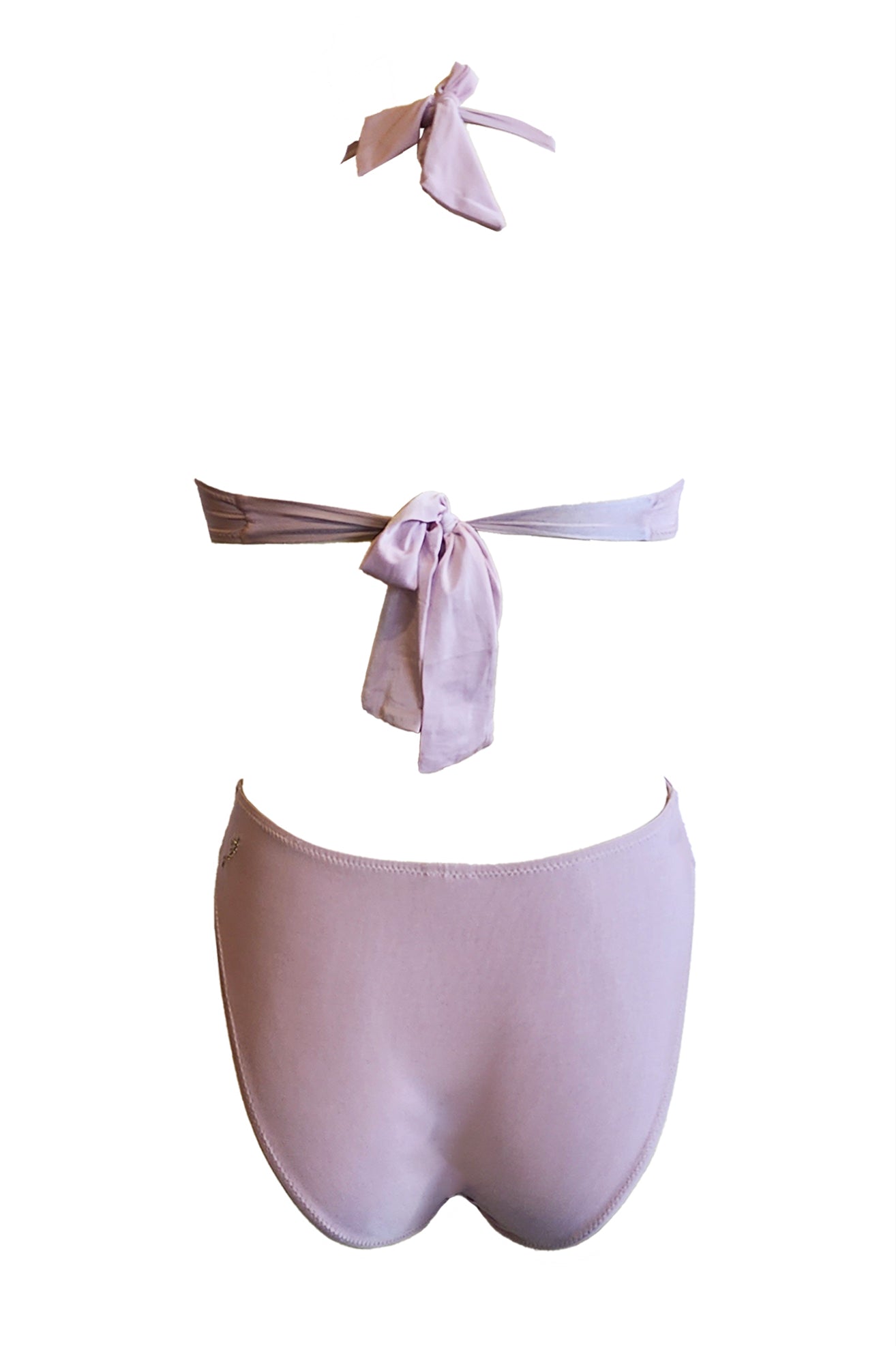 טופ ביקיני קולר פושאפ מיאמי סגול בהיר מבריק