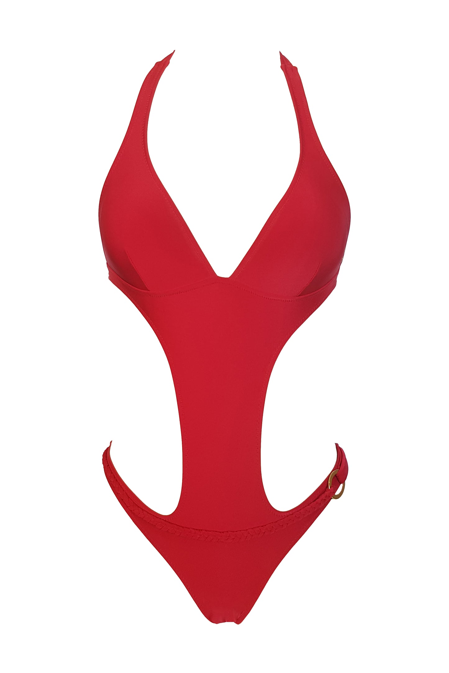 בגד ים שלם גיטרה מונוקיני אדום