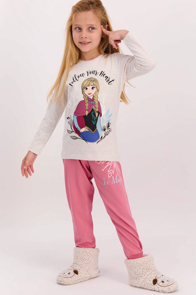 פיג’מה דיסני לבנות\ילדות אלזה פרוזן Follow your heart - ICE MAGIC ן Morena