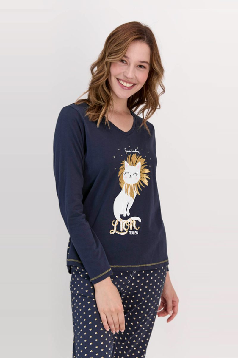 פיג`מה לנשים 100% כותנה - Pierre Cardin ן Morena