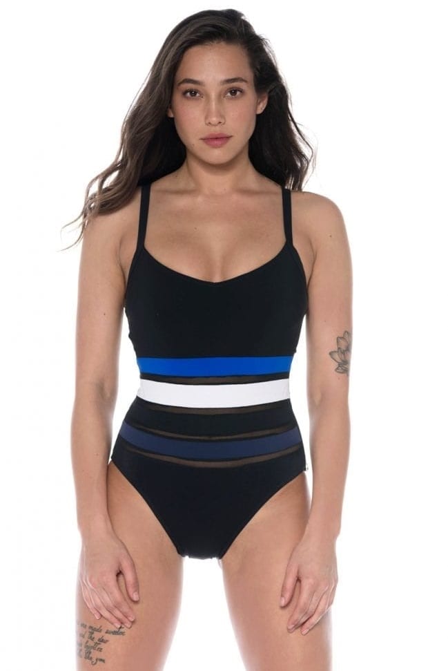 בגד ים שלם גופייה מחטב ספורטיבי ן Morena