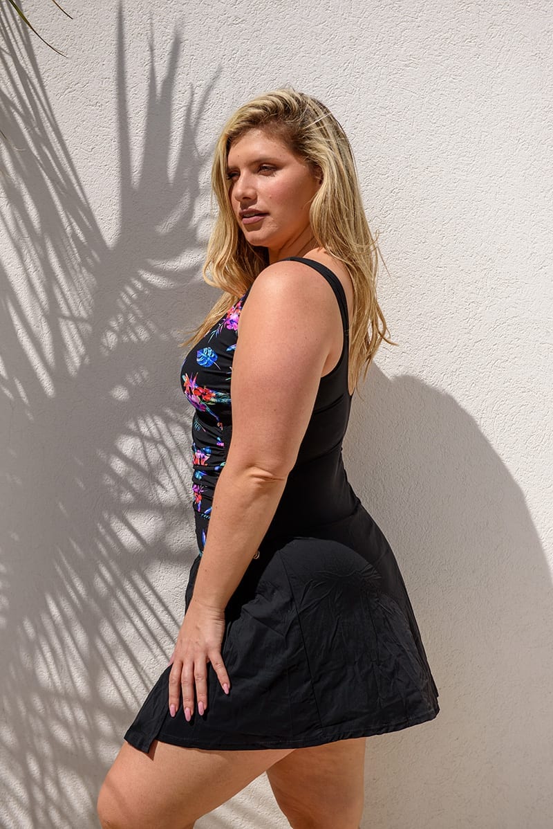 בגד ים שלם שמלה מחטב איטלקי - טרופיקנה ן Morena