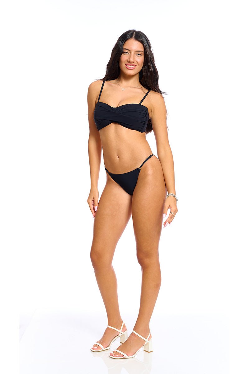 תחתון ביקיני דק טייני - שחור שלי ן Morena