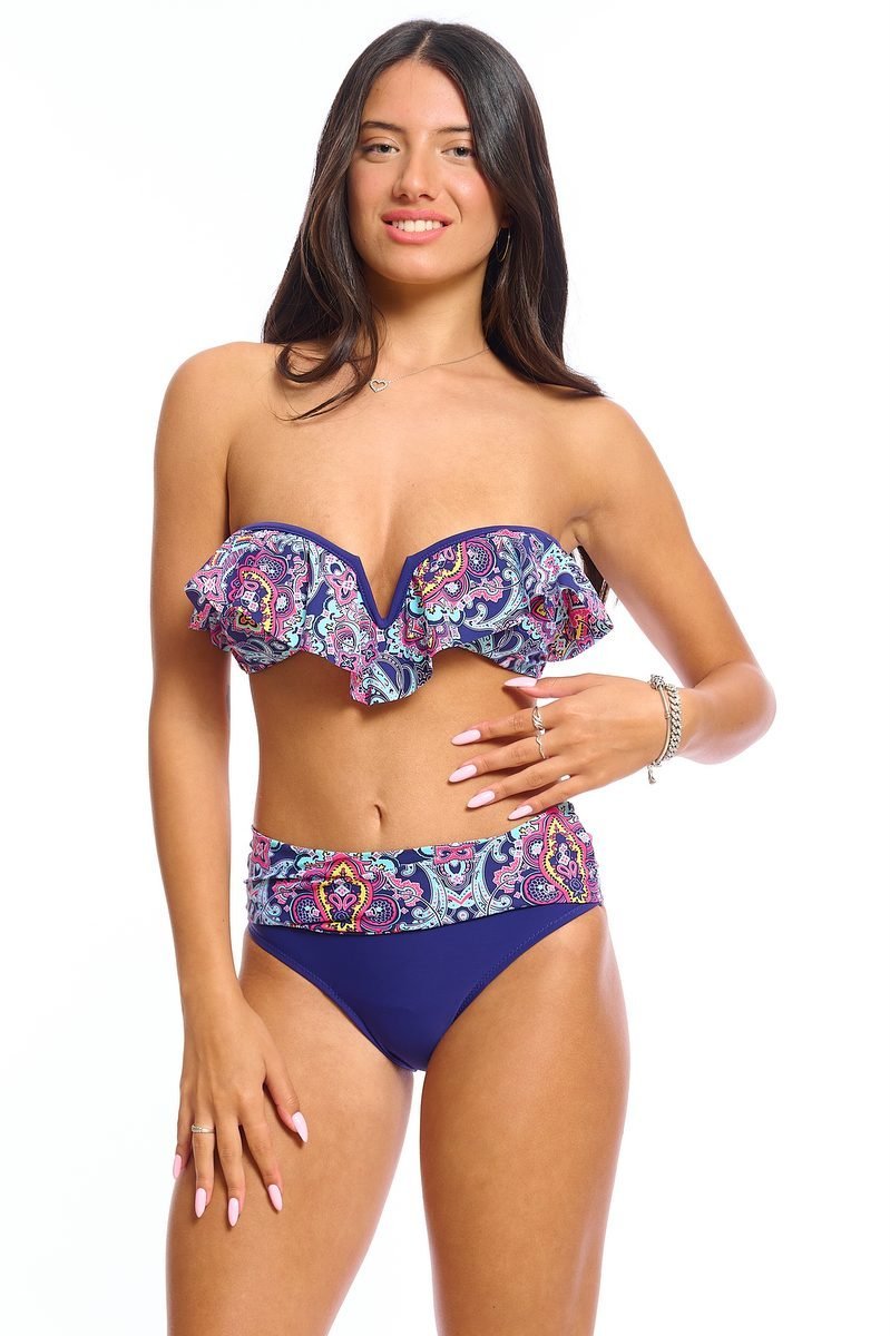 תחתון ביקיני פמלה פרחוני כחול ן Morena