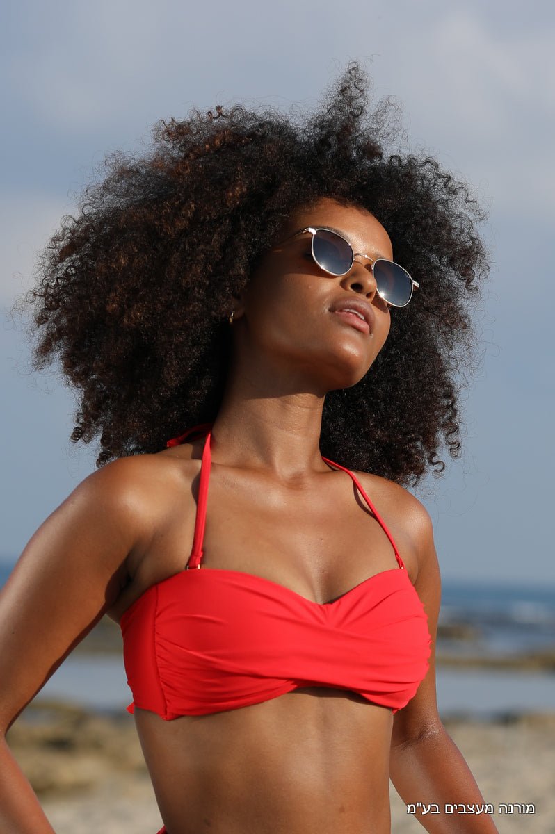 תחתון ביקיני גבוה איקסים קמילו אדום ן Morena