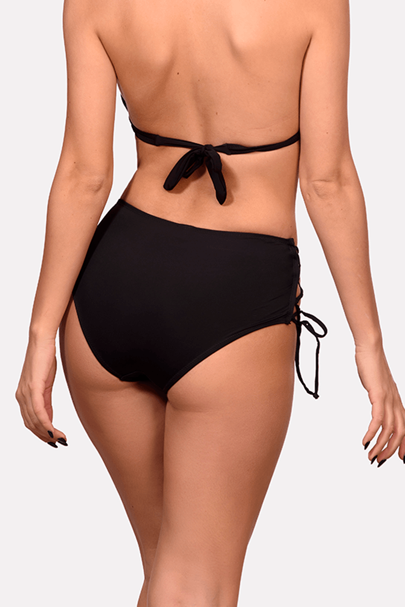 תחתון ביקיני גבוה איקסים קמילו שחור ן Morena