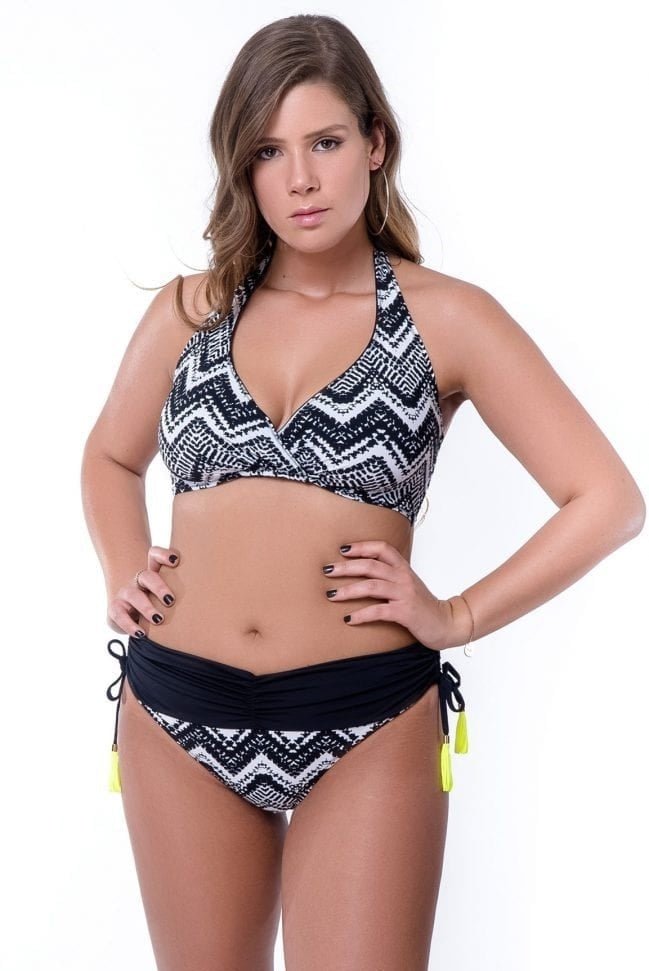 תחתון ביקיני גבוה מחטב גאומטרי ן Morena