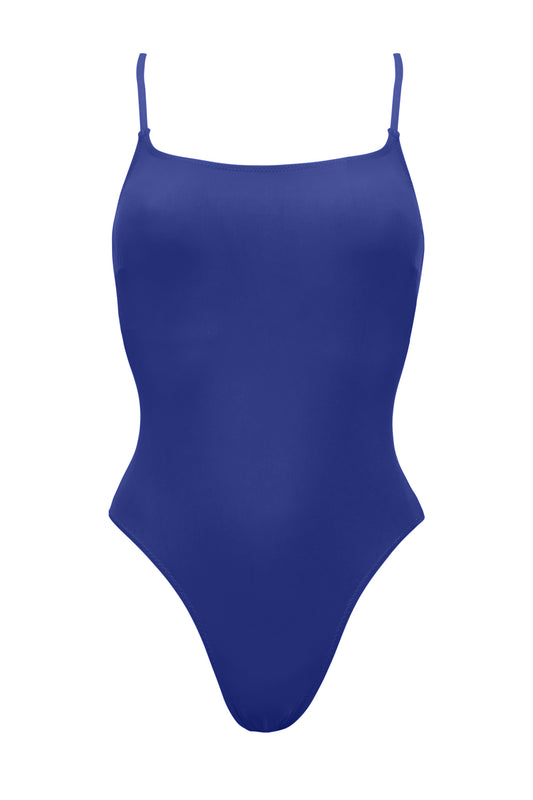 בגד ים שלם מחטב גופייה משמר המפרץ - כחול אינק