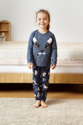 סט פיג'מת ילדים\ילדות\בנות כחולה במבי - 95% כותנה