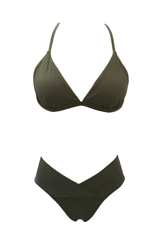 טופ ביקיני משולשים מיקונוס ירוק