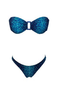סט ביקיני סטרפלס אבזם קאיה - כחול