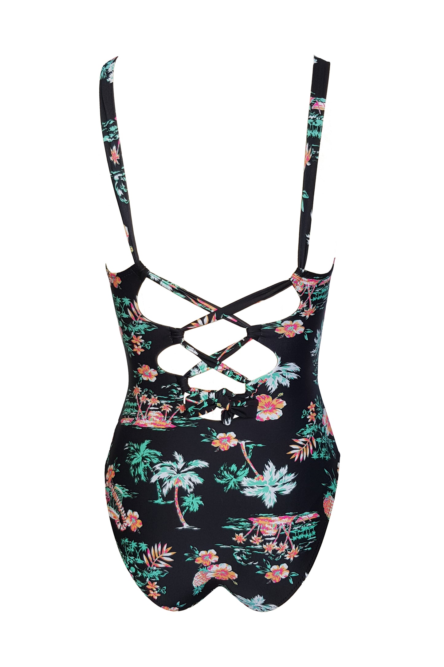 בגד ים שלם מחטב קאפרי - הדפס פרחוני