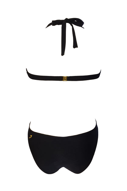 בגד ים שלם גיטרה מונוקיני שחור