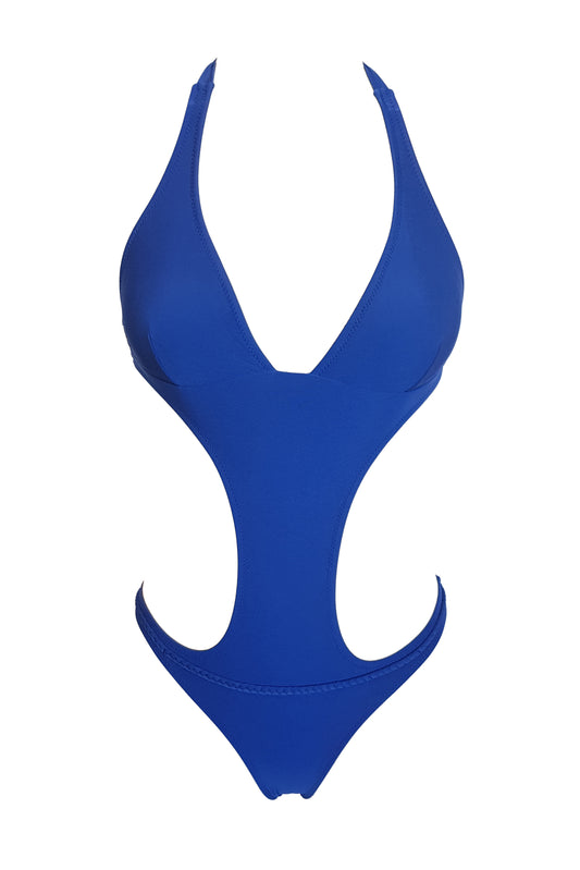 בגד ים שלם גיטרה מונוקיני כחול