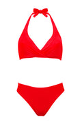 טופ ביקיני חצי מעטפה ברזל קולר -אדום