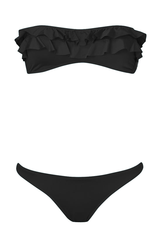 תחתון ביקיני גלוריה שחור מבריק