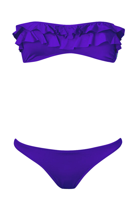 סט ביקיני גלוריה סגול מבריק