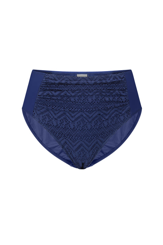 תחתון טנקיני גבוה קרושה קייט - כחול אינק