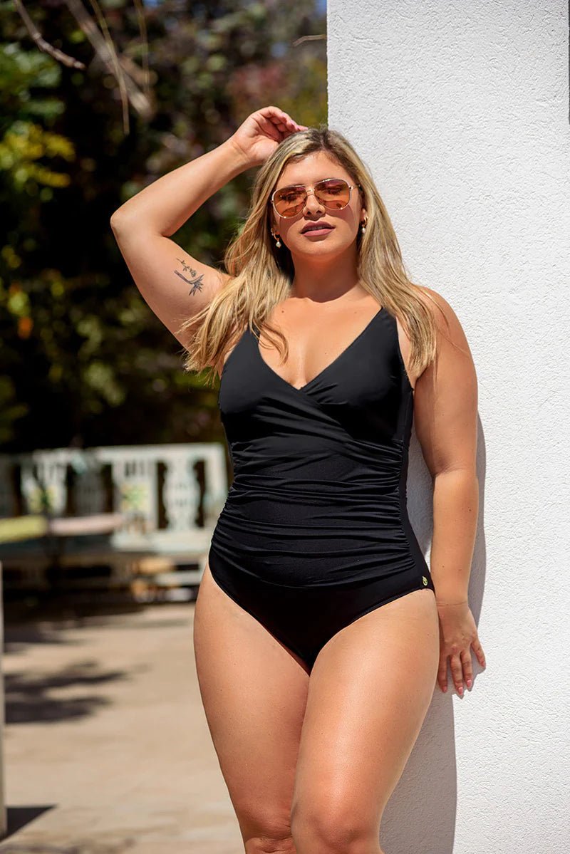 Black plus size Beyonce one piece swimsuit - Morena