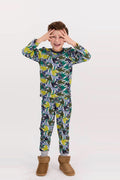 פיג’מה בנים דינוזאורים כחול ן Morena