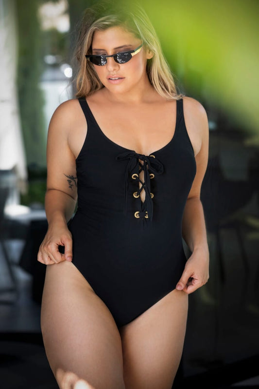 בגד ים שלם פלאס ברצלונה שחור ן Morena