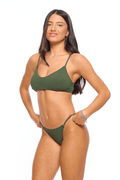 תחתון ביקיני דק טייני - ירוק זית ן Morena