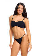 תחתון ביקיני דק טייני - שחור שלי ן Morena