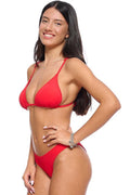 תחתון ביקיני כיווץ אחורי נילי - אדום ן Morena