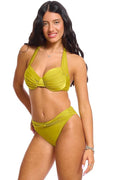 תחתון ביקיני גבוה קלאסי ונצואלה ירוק ן Morena